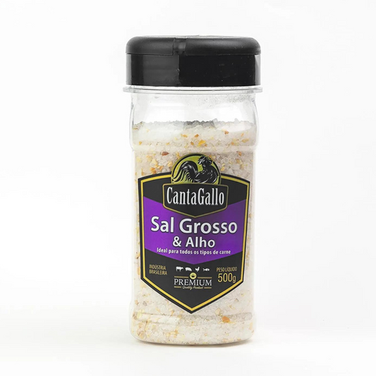 Garlic Rock Salt | Sal Grosso com Alho 500gr | Cantagallo (17.63oz - 500g)