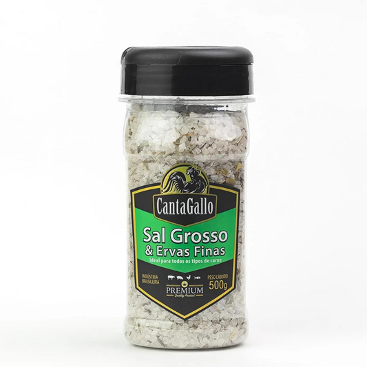 Rock Salt and Fine Herbs | Sal Grosso Ervas Finas 500gr | Cantagallo Cantagallo  (17.63oz - 500g)