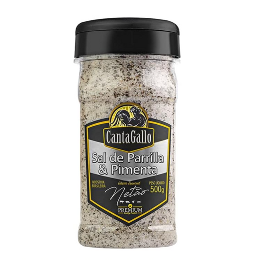 Parrilla Salt & Black Pepper By Netão | Sal de Parrilla & Pimenta | Cantagallo (17.63oz - 500g)