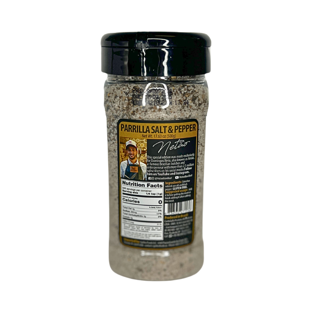 Parrilla Salt & Black Pepper By Netão | Sal de Parrilla & Pimenta | Cantagallo (17.63oz - 500g)